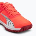 Încălțăminte de handbal PUMA Accelerate Turbo glowing red/white/dark crimson/black 7
