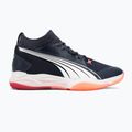 Încălțăminte de handbal pentru bărbați PUMA Eliminate Nitro SQD parisian night / puma white / glowing red 2