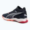Încălțăminte de handbal pentru bărbați PUMA Eliminate Nitro SQD parisian night / puma white / glowing red 3
