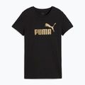 Tricou pentru femei PUMA ESS Metallic No. 1 Logo Tee puma black/metallic gold