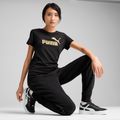 Tricou pentru femei PUMA ESS Metallic No. 1 Logo Tee puma black/metallic gold 3