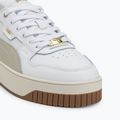 Încălțăminte pentru femei PUMA Carina Street Lux puma white/desert dust/puma gold 7