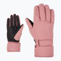 Mănuși de schi pentru femei ZIENER Kisar Aquashield rose blossom