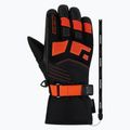 Mănuși de schi pentru copii ZIENER Lukian-Z AS black/orange red 2