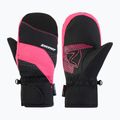 Mănuși de schi pentru copii ZIENER Luuki-Z Aquashield black/pop pink