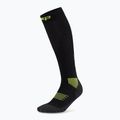 Șosete compresive pentru femei CEP Run Tall 5.0 black/lime 2
