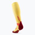 Șosete compresive pentru femei CEP Run Tall 5.0 marigold/burgundy 3