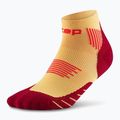 Șosete compresive pentru femei CEP Run Low Cut 5.0 marigold/burgundy 2