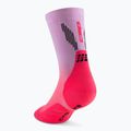 Șosete compresive pentru femei CEP Run Edt. Gradient Mid Cut Compression 5.0 pink/lilac fade 3