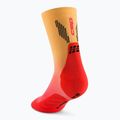 Șosete compresive pentru bărbați CEP Run Edt. Gradient Mid Cut Compression 5.0 red/marigold fade 3