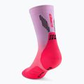 Șosete compresive pentru bărbați CEP Run Edt. Gradient Mid Cut Compression 5.0 pink/lilac fade 3