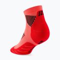 Șosete compresive pentru femei CEP Run Low Cut 5.0 neon coral 3