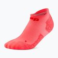 Șosete compresive pentru bărbați CEP Ultralight No Show 4.0 neon coral/red 2
