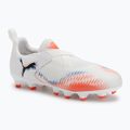 Încălțăminte de fotbal pentru copii PUMA Future 8 Match LL FG/AG Jr puma white/puma black/glowing red