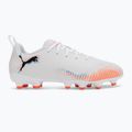 Încălțăminte de fotbal pentru copii PUMA Future 8 Play FG/AG Jr puma white/puma black/glowing red 2