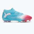 Încălțăminte de fotbal pentru bărbați PUMA Future 8 Ultimate Re-Charge FG hero blue/puma white/sunset pink 2