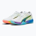 Încălțăminte de handbal PUMA Eliminate Nitro SQD 4 Game On puma white/glowing red/ultra blue 11