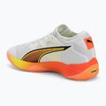 Încălțăminte de handbal PUMA Eliminate Nitro SQD 4 Game On puma white/glowing red/ultra blue 3