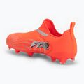 Încălțăminte de fotbal pentru copii PUMA Future 9 Match LL FG/AG Jr glowing red/puma white/puma black/puma silver 3