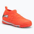 Încălțăminte de fotbal PUMA Future 9 Match TT + Mid Jr glowing red/puma white/puma black/puma silver