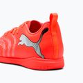 Încălțăminte de fotbal pentru copii PUMA Future 9 Play IT Jr glowing red/puma white/puma black/puma silver 8