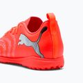 Încălțăminte de fotbal pentru copii PUMA Future 9 Play TT Jr glowing red/puma white/puma black/puma silver 8