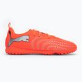Încălțăminte de fotbal pentru copii PUMA Future 9 Play TT Jr glowing red/puma white/puma black/puma silver 2