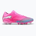 Încălțăminte de fotbal PUMA Future 9 Fusion FG/AG poison pink/sun stream/bright aqua/puma wht