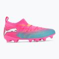 Încălțăminte de fotbal pentru copii PUMA Future 9 Match FG/AG Jr poison pink/puma white/sun stream/bright aqua/puma black 2