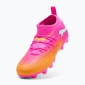 Încălțăminte de fotbal pentru copii PUMA Future 9 Match FG/AG Jr poison pink/puma white/sun stream/bright aqua/puma black 4