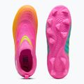 Încălțăminte de fotbal pentru copii PUMA Future 9 Match LL FG/AG Jr poison pink/puma white/sun stream/bright aqua/puma black 4