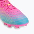 Încălțăminte de fotbal pentru copii PUMA Future 9 Play FG/AG Jr poison pink/puma white/sun stream/bright aqua/puma black 7