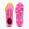 Încălțăminte de fotbal pentru copii PUMA Future 9 Play FG/AG Jr poison pink/puma white/sun stream/bright aqua/puma black 3