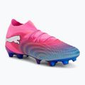 Încălțăminte de fotbal PUMA Future 9 Ultimate FG poison pink/puma wht/sun stream/bright aqua/puma blk