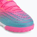 Încălțăminte de fotbal PUMA Future 9 Match TT poison pink/puma white/sun stream/bright aqua/puma black 7