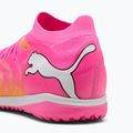 Încălțăminte de fotbal PUMA Future 9 Match TT poison pink/puma white/sun stream/bright aqua/puma black 7