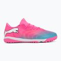 Încălțăminte de fotbal PUMA Future 9 Match Fusion TT poison pink/puma white/sun stream/bright aqua/puma black 2