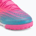 Încălțăminte de fotbal PUMA Future 9 Match Fusion TT poison pink/puma white/sun stream/bright aqua/puma black 7