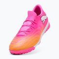 Încălțăminte de fotbal PUMA Future 9 Match Fusion TT poison pink/puma white/sun stream/bright aqua/puma black