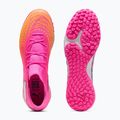 Încălțăminte de fotbal PUMA Future 9 Match Fusion TT poison pink/puma white/sun stream/bright aqua/puma black 3