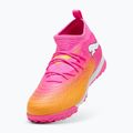 Încălțăminte de fotbal pentru copii PUMA Future 9 Match TT + Mid Jr poison pink/puma wht/sun stream/bright aqua/puma blk