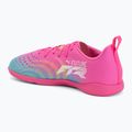Încălțăminte de fotbal pentru copii PUMA Future 9 Play IT Jr poison pink/puma white/sun stream/bright aqua/puma black 3