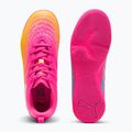 Încălțăminte de fotbal pentru copii PUMA Future 9 Play IT Jr poison pink/puma white/sun stream/bright aqua/puma black 3