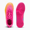 Încălțăminte de fotbal pentru copii PUMA Future 9 Play IT Jr poison pink/puma white/sun stream/bright aqua/puma black 6