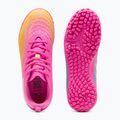 Încălțăminte de fotbal pentru copii PUMA Future 9 Play TT poison pink/puma white/sun stream/bright aqua/puma black 5
