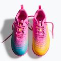 Încălțăminte de fotbal pentru copii PUMA Future 9 Play TT poison pink/puma white/sun stream/bright aqua/puma black 6