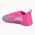 Încălțăminte de fotbal pentru copii PUMA Future 9 Play TT poison pink/puma white/sun stream/bright aqua/puma black 3