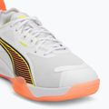 Încălțăminte de handbal PUMA Eliminate Nitro 4 Game On puma white/glowing red/ultra blue 7