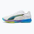 Încălțăminte de handbal PUMA Accelerate Nitro SQD 4 Game On puma white/glowing red/ultra blue 8