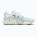 Încălțăminte de handbal pentru femei PUMA Accelerate Nitro SQD 4 Game On puma white/baltic sea blue/fresh water 9